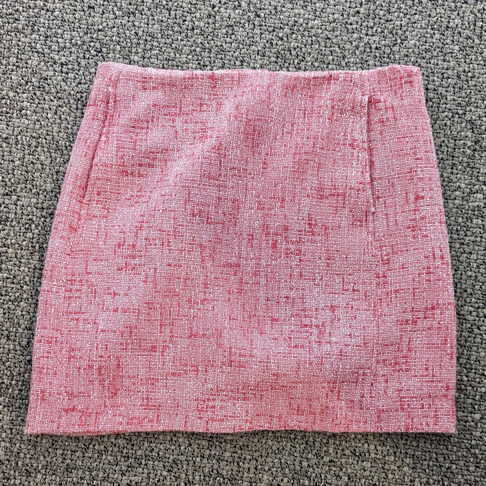 Joe Fresh pink tweed miniskirt